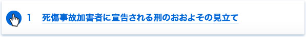 １　死傷事故加害者に宣告される刑のおおよその見立て